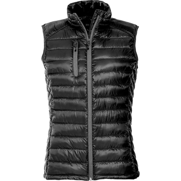 CLIQUE Gilet da donna trapuntato Grid; Taglia 2XL; nero