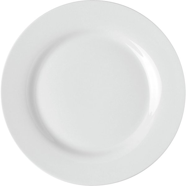 6x PULSIVA Piatto Eco piano; 27 cm (Ø); bianco; rotonda; 6 pz. / Pacco