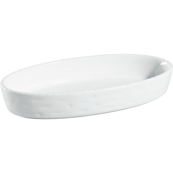 3x VEGA Pirofila Kalumi; 650 ml, 23.3x13.2x4 cm (LxLxH); bianco; ovale; 3 pz. / Pacco