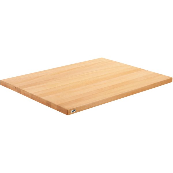 Piano per tavolo Kentucky rettangolare VEGA; 80x60x3 cm (LxLxH); faggio/naturale; rettangolare