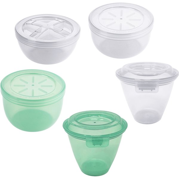 Coffret échantillons bol et gobelet réutilisables Eco-Takeout Contacto; multicolore