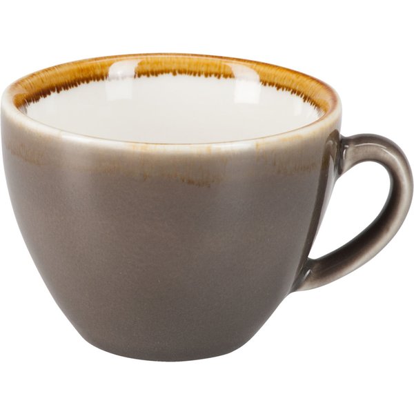 6x PULSIVA Tazza cappuccino Glaze 2.0; 200 ml, 8.9x6.5 cm (ØxH); grigio; 6 pz. / Pacco