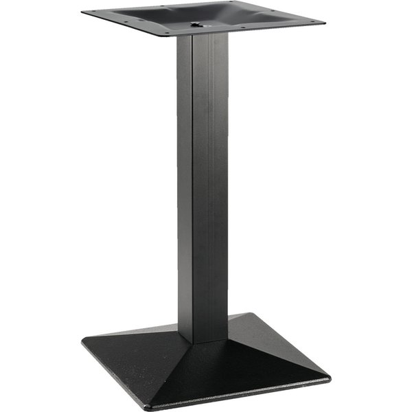 VEGA Base per tavolo Quadro in ghisa; 42x42x72 cm (LxLxH); nero; quadrata