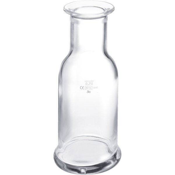 Caraffa in vetro Purity con marcatura Stölzle; 330 ml, 7.8x17.5 cm (ØxH); trasparente; rotonda; 0.25 l Segno di riempimento, 6 pz. / Pacco