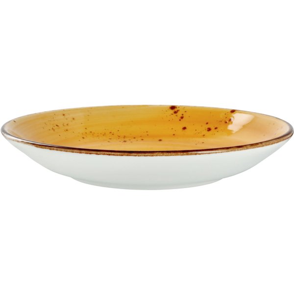 6x VEGA Piatto Nebro fondo; 900 ml, 25.2x4.3 cm (ØxH); giallo; rotonda; 6 pz. / Pacco