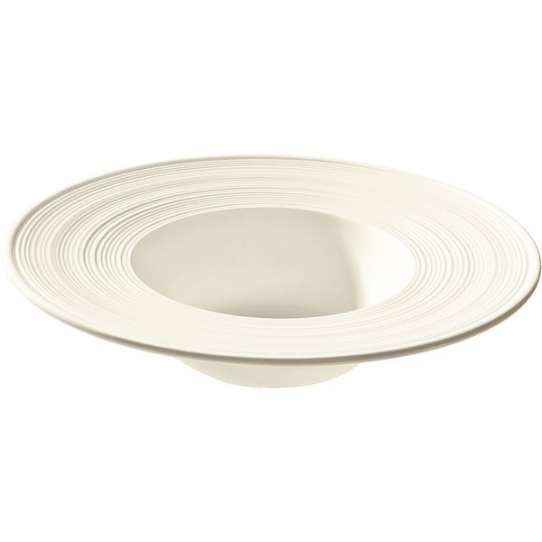 6x VEGA Assiette gourmet Oviedo creuse, avec aile; 22 cl, 20x5 cm (ØxH); écru; rond(e); 6 pièce(s) / Lot
