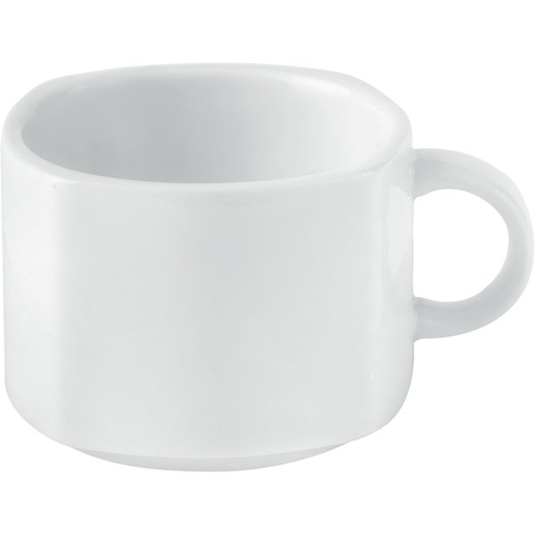 6x PULSIVA Tasse à café Jazz; 19 cl, 8x8x6 cm (LxlxH); blanc; carré(e); 6 pièce(s) / Lot