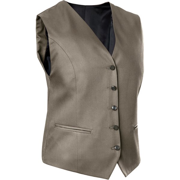 JOBELINE Gilet da cameriera Bistro; Taglia 56; tortora