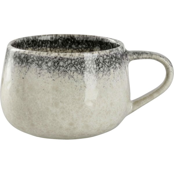 6x VEGA Tazza cappuccino Nagoya; 170 ml, 7x6 cm (ØxH); bianco/grigio; 6 pz. / Pacco