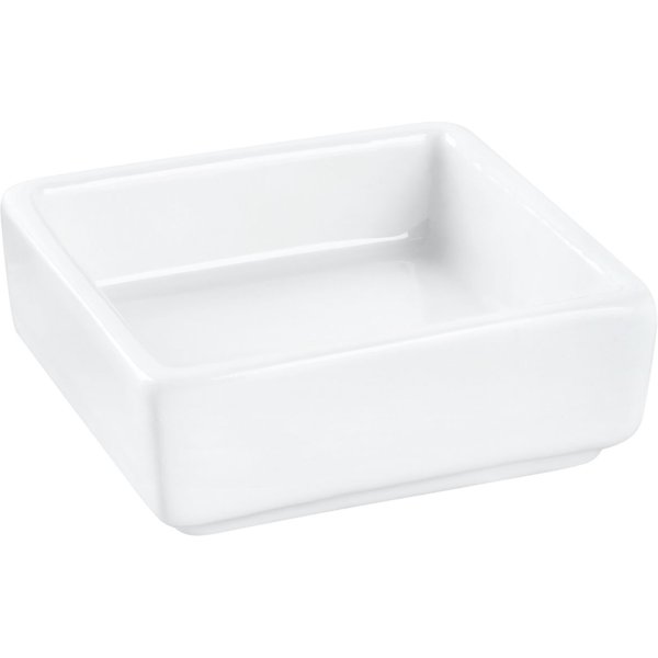 12x PULSIVA Ciotolina Jill; 30 ml, 6.5x6.5x2.5 cm (LxLxH); bianco; quadrata; 12 pz. / Pacco