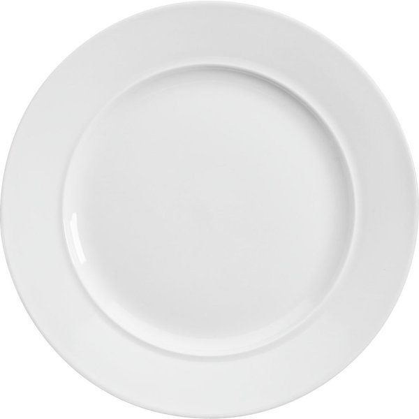 6x VEGA Piatto Base piano, con bordino; 20x2.1 cm (ØxH); bianco; rotonda; 6 pz. / Pacco