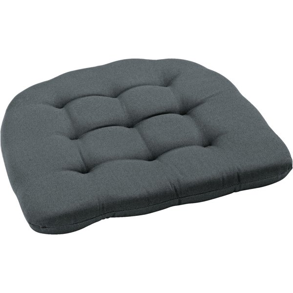 ERWIN M. Cuscino per sedia Colour; 40x37.5x4 cm (LxLxH); antracite; conica
