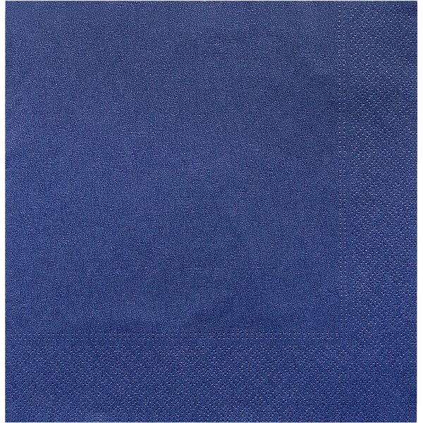 Serviette de table en ouate 2 plis GARCIA DE POU; 39x39 cm (lxL); bleu foncé; 100 pièce(s) / Lot