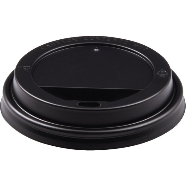 Coperchio per bicchieri da asporto caffè americano WIMEX; 9x1.8 cm (ØxH); nero; 100 pz. / Pacco