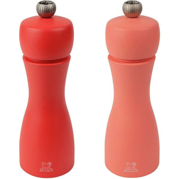 Peugeot Set de moulins Tahiti; 15 cm (H); abricot/rouge