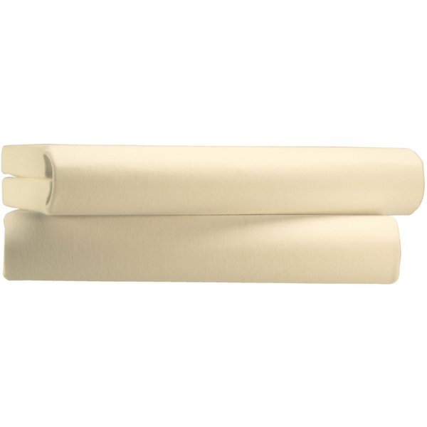 Drap housse Savannah Jersey PULSIVA; 90-100x200 cm (lxL); naturel; 2 pièce(s) / Lot