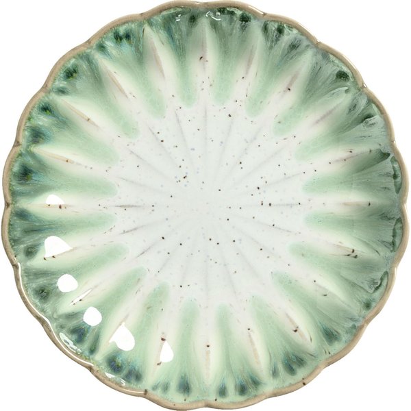 6x VEGA Assiette Flora plate; 15.2x2.3 cm (ØxH); vert/beige; rond(e); 6 pièce(s) / Lot
