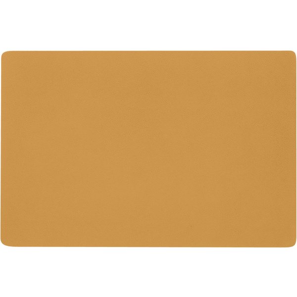 Set de table Kaja carré ERWIN M.; 30x45 cm (lxL); jaune moutarde; rectangulaire; 4 pièce(s) / Lot