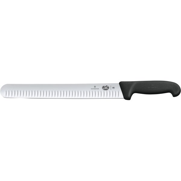 Victorinox Coltello prosciutto Fibrox lama alveolata; lunghezza lama 30 cm, 43.9 cm (L); argento/nero