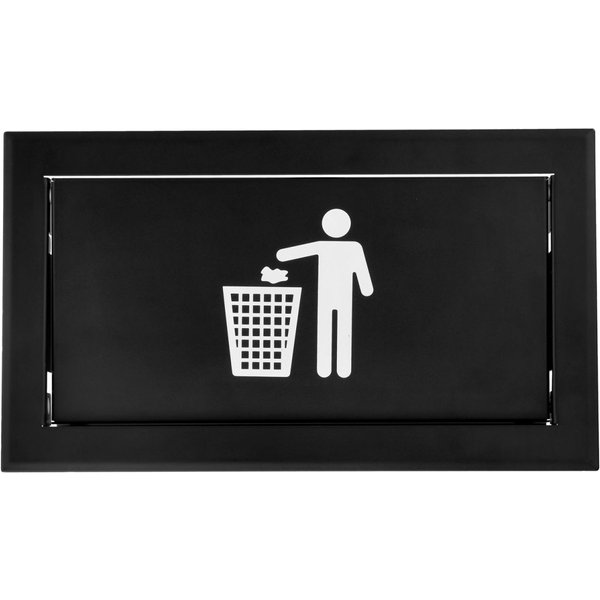 VEGA Trappe à déchets Waste; 33x19x4.5 cm (LxHxP); noir; rectangulaire