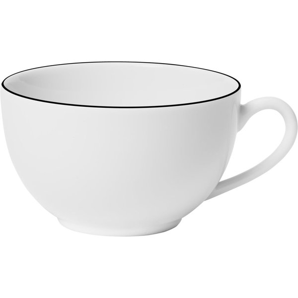 6x VEGA Tazza cappuccino Bellino; 220 ml, 9x5.5 cm (ØxH); bianco/nero; rotonda; 6 pz. / Pacco