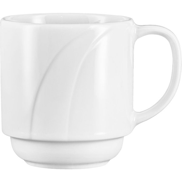 6x PULSIVA Mug Melody; 28 cl, 8x9 cm (ØxH); blanc; rond(e); 6 pièce(s) / Lot