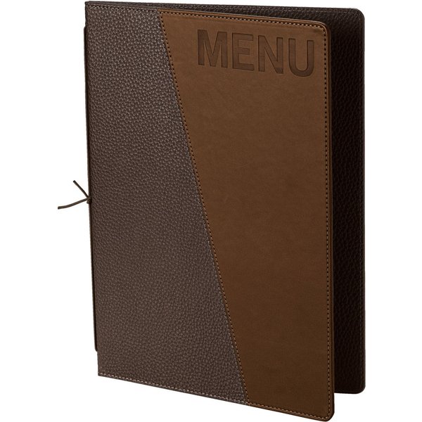 VEGA Protège-menu Sully A4, avec inscription MENU; A4, 25x34 cm (lxH); brun