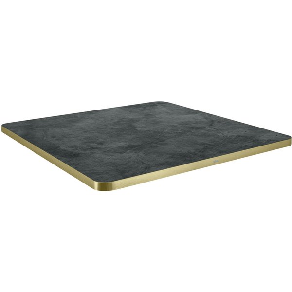 VEGA Piano per tavolo Marvani quadrato; 68x68x2.5 cm (LxLxH); oro/nero; quadrata