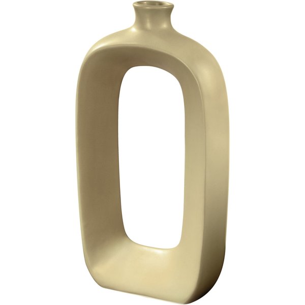 VEGA Vase Esila grand modèle; 16.1x6.3x30.2 cm (LxlxH); jaune moutarde; rectangulaire