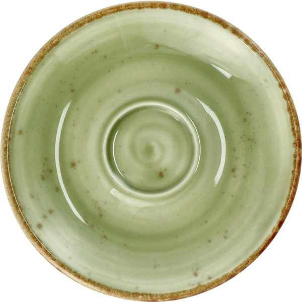 6x VEGA Sous-tasse café expresso Nebro; 12.5x1.5 cm (ØxH); vert clair; 6 pièce(s) / Lot