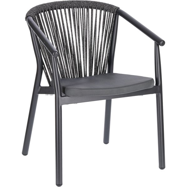 Chaise d'extérieur Calvo II VEGA; 58x60x79 cm (lxPxH); Assise anthracite, Structure anthracite; 2 pièce(s) / Lot