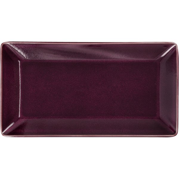 2x VEGA Assiette/plat Oriento; 31x16.5x3.2 cm (LxlxH); aubergine; rectangulaire; 2 pièce(s) / Lot