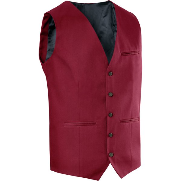 JOBELINE Gilet da cameriere Bistro; Taglia 56; bordeaux