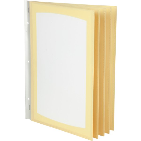 5x PULSIVA Pochette transparente pour protège-menu; A4; beige; 5 pièce(s) / Lot