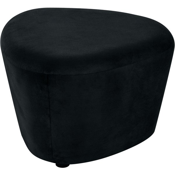 Pouf Norsk velours VEGA; 43x43x46 cm (lxPxH); noir