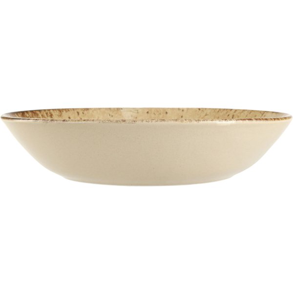 6x Porland Assiette creuse Natura; 95.5 cl, 23x4.88 cm (ØxH); brun clair/brun foncé; rond(e); 6 pièce(s) / Lot