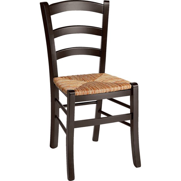 Chaise en bois Heracles 2 Basic PULSIVA; 40x46x87 cm (lxPxH); Assise naturel, Structure brun foncé; 2 pièce(s) / Lot