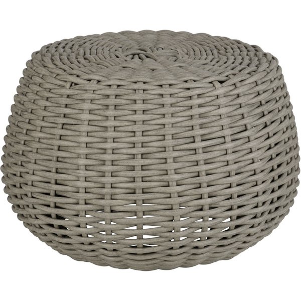 Pouf/table d'appoint Tavano VEGA; 60x41 cm (ØxH); gris chiné; cylindrique
