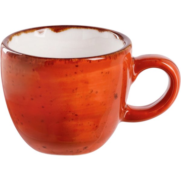 6x VEGA Tazzina caffè Nebro; 100 ml, 6.2x5.4 cm (ØxH); rosso; 6 pz. / Pacco