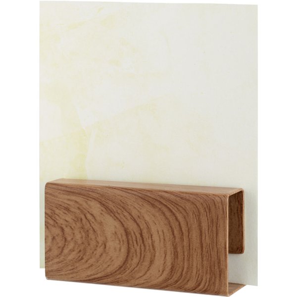 2x VEGA Porte-menu Aviso pour protège-menu; 8.5x4.2x4.2 cm (LxlxH); brun; 2 pièce(s) / Lot