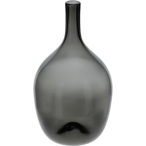 Vaso in vetro Kimiko; 17x28 cm (ØxH); grigio