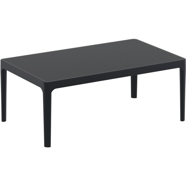 Table basse Sky Siesta; 100x60x40 cm (LxlxH); noir; rectangulaire