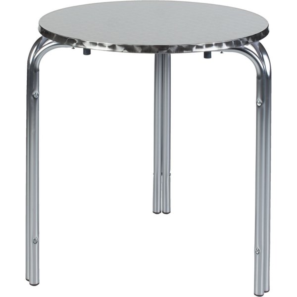 Tavolo bistrot in alluminio Holly PULSIVA; 60x70 cm (ØxH); argento; struttura argento; rotonda