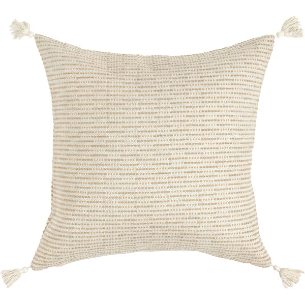 Housse de coussin Torano rayure fine ERWIN M.; 50x50 cm (lxL); crème/beige