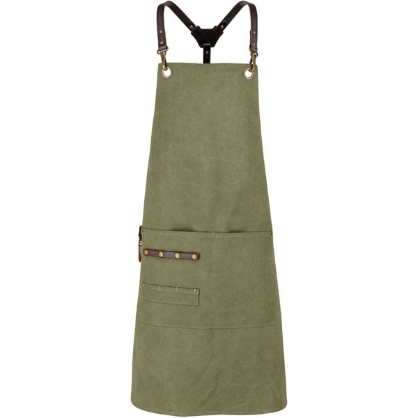 JOBELINE Tablier à bavette Canvas 88x80 cm; 88x80 cm (Lxl); kaki