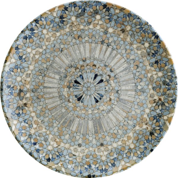 Assiette plate Luca Mosaic Bonna; 21 cm (Ø); orange/bleu foncé/bleu clair/jaune/blanc; rond(e); 12 pièce(s) / Lot