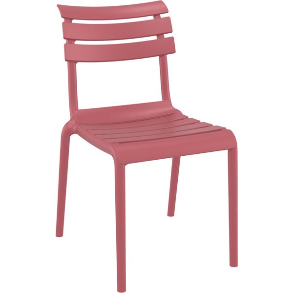 Sedia Helen senza braccioli Siesta; 50x59x84 cm (LxPxH); marsala; 4 pz. / Pacco