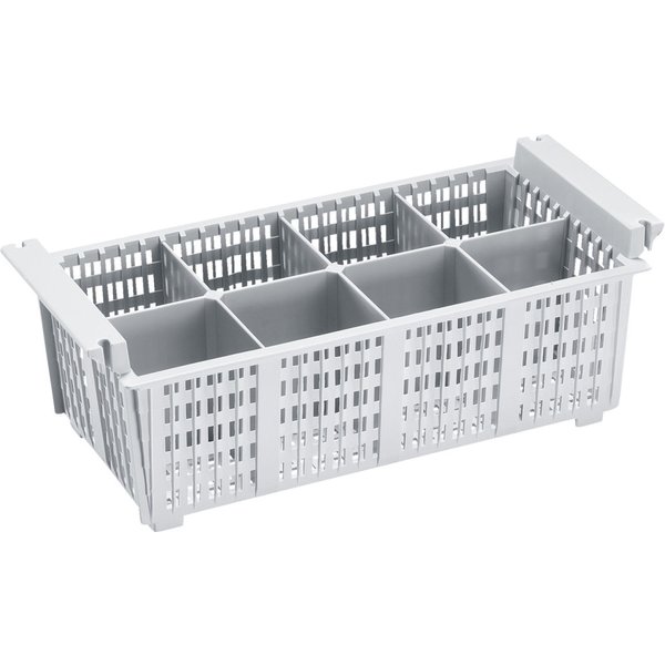 PULSIVA Casier de lavage pour couverts 8 compartiments; 20.5x42.5x15 cm (lxPxH); gris