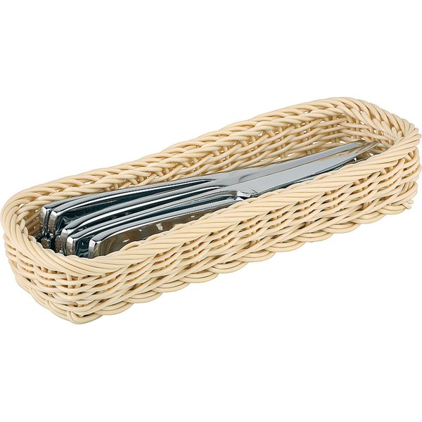 Cestino per posate APS; 27x10x5 cm (LxLxH); beige