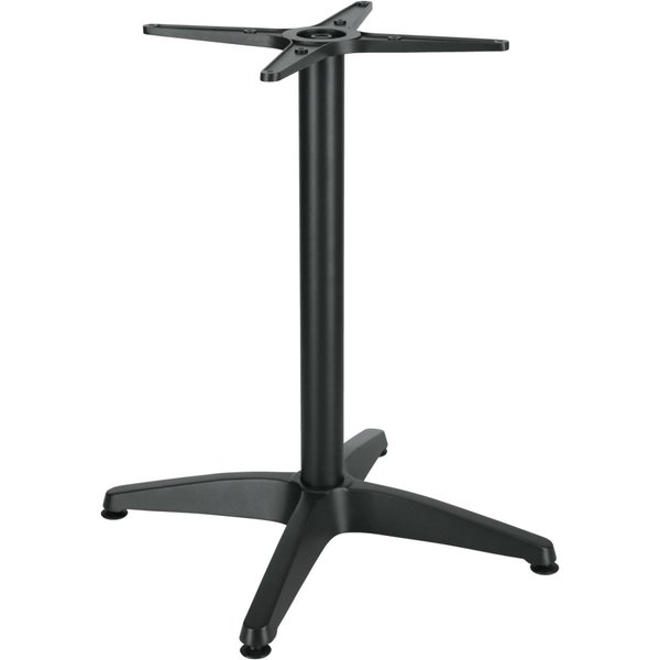 PULSIVA Pied de table Past aluminium; 66x66x72 cm (lxLxH); noir